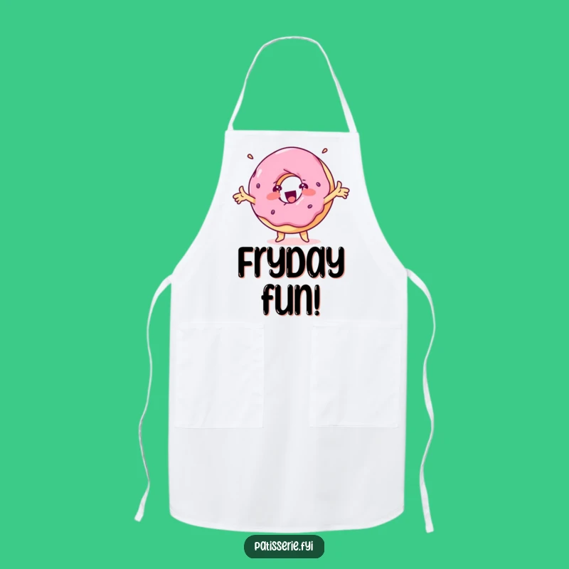 Funny Delighted Donut Apron - Spinning Treat for a Fun & Funny Kitchen Gift