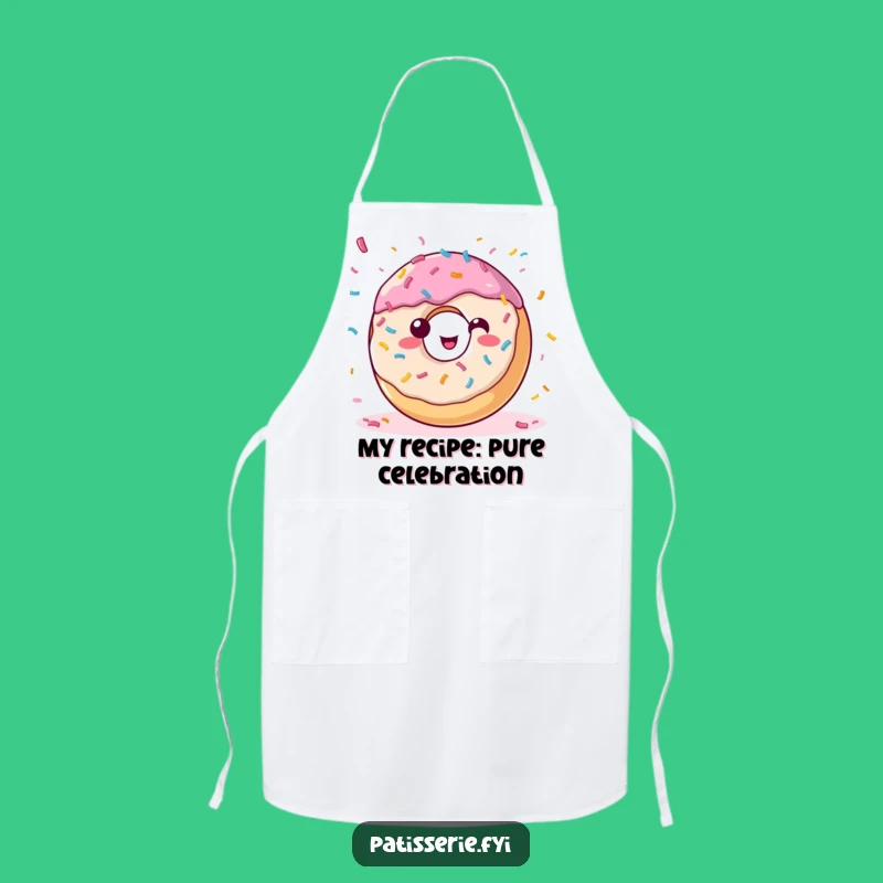 Funny Donut Confetti Apron - Kitchen Party & Dessert Gift