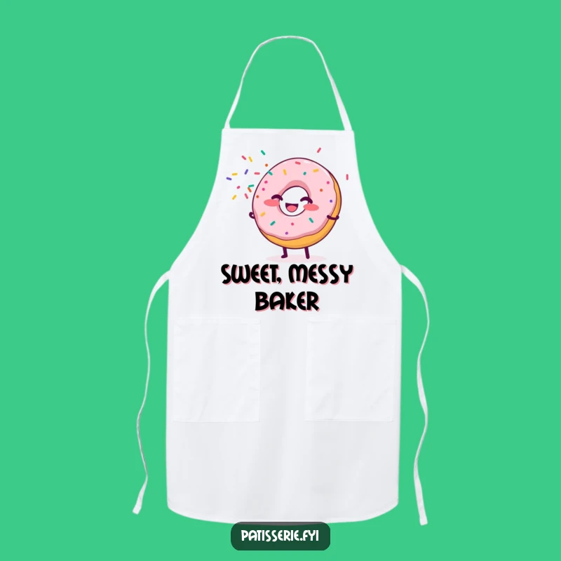 Funny Donut Kitchen Apron: Bake with a Giggling Sprinkle Maker's Charm Gift