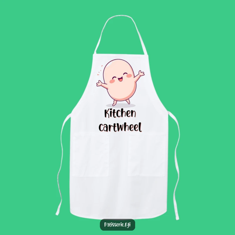 Funny Macaron Cartwheel Apron: Cook with Joy and a Hilarious Gift