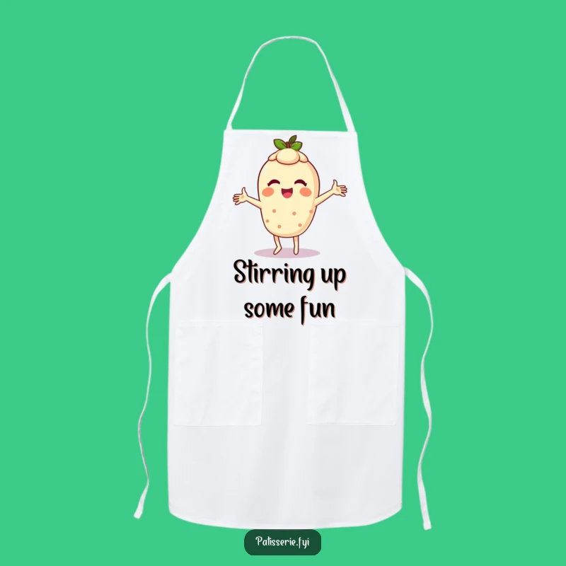 Funny Tart Apron: Giggling Dance, Silly Baker's Kitchen Wear