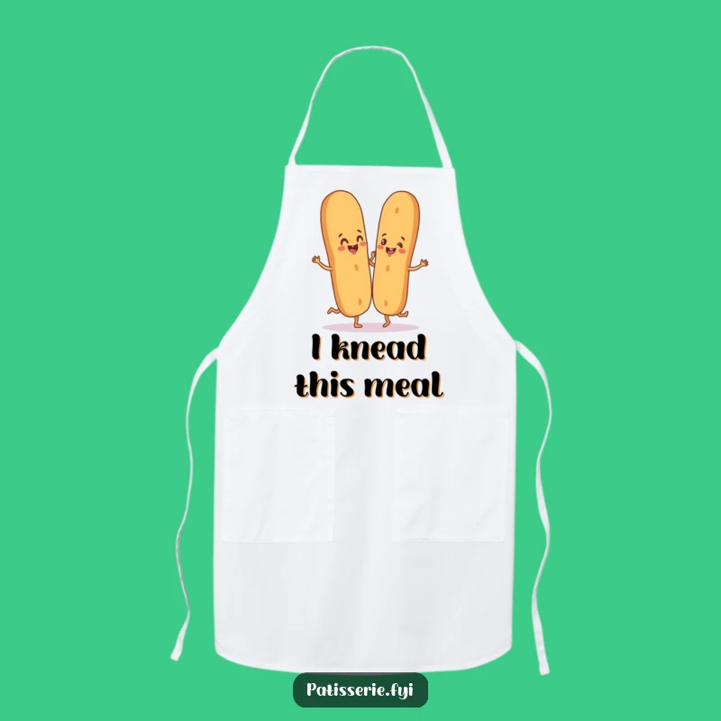 Funny Baguette Apron - Kitchen Bread Fun, Great Funny Gift for Cooks