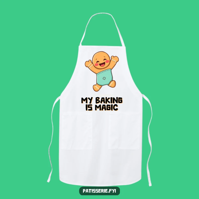 Funny Gingerbread Man Apron - Kitchen Baking Fun, Great Funny Gift for Cooks
