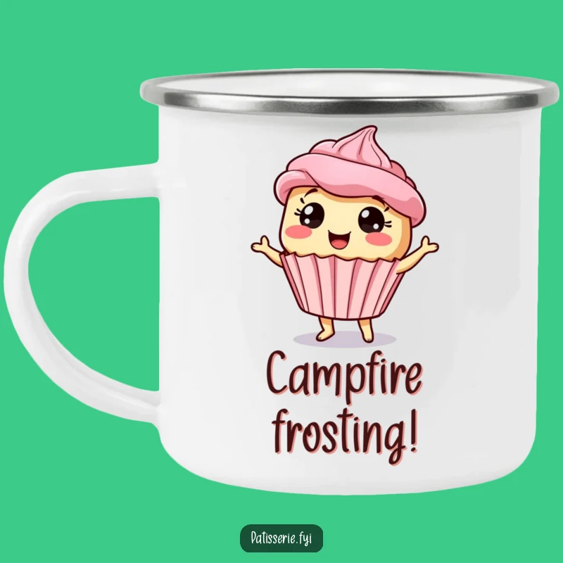 Funny Giddy Cupcake Camping Mug - Dancing Treat for Outdoor Fun & Funny Gift