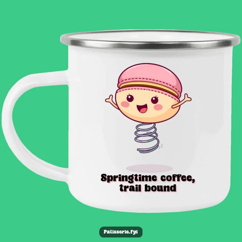 Funny Macaron Spring Camping Mug - Adventure Fuel Gift