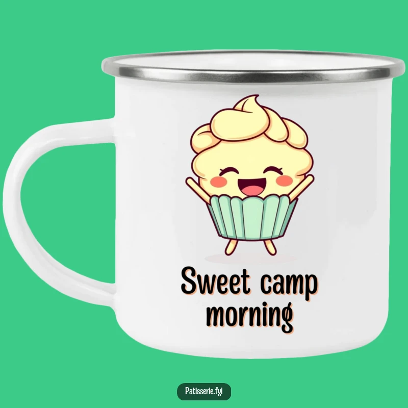 Funny Cupcake Joy Camping Mug: Sweet Sips for Your Adventures