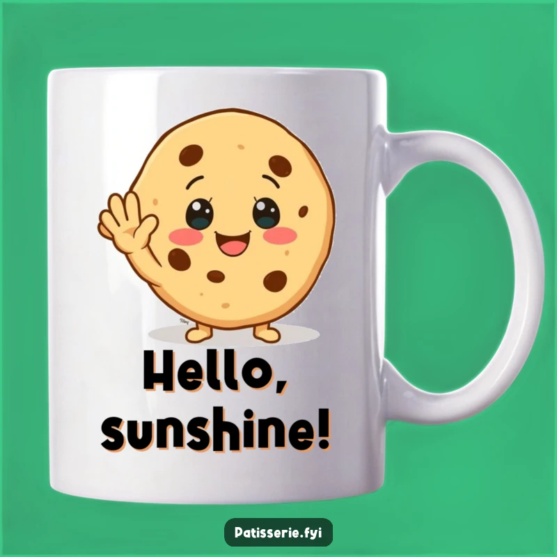 Funny Cookie Wave Mug: Friendly Greetings, Perfect Funny Gift for Happy Souls