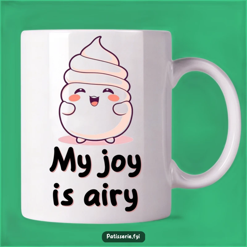 Funny Laughing Meringue Mug - A Hilarious Treat for Dessert Lovers, Perfect Funny Gift!