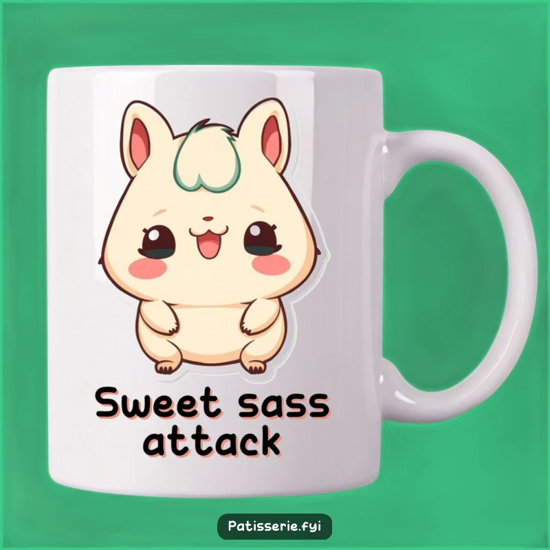 Funny Petit Four Mug: Cheeky Treat Gift for Playful People