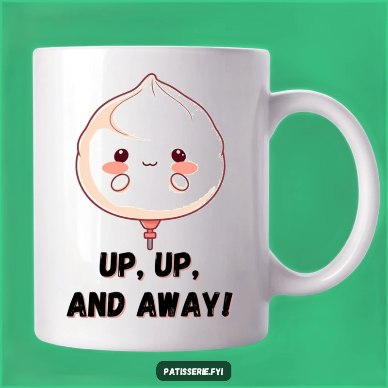 Funny Meringue Float Away Balloon Mug - Adorable Cartoon Character Gift