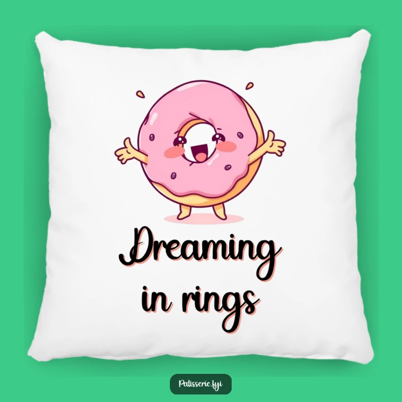 Funny Delighted Donut Pillow - Cozy Spinning Treat for Sweet Comfort & Funny Gift