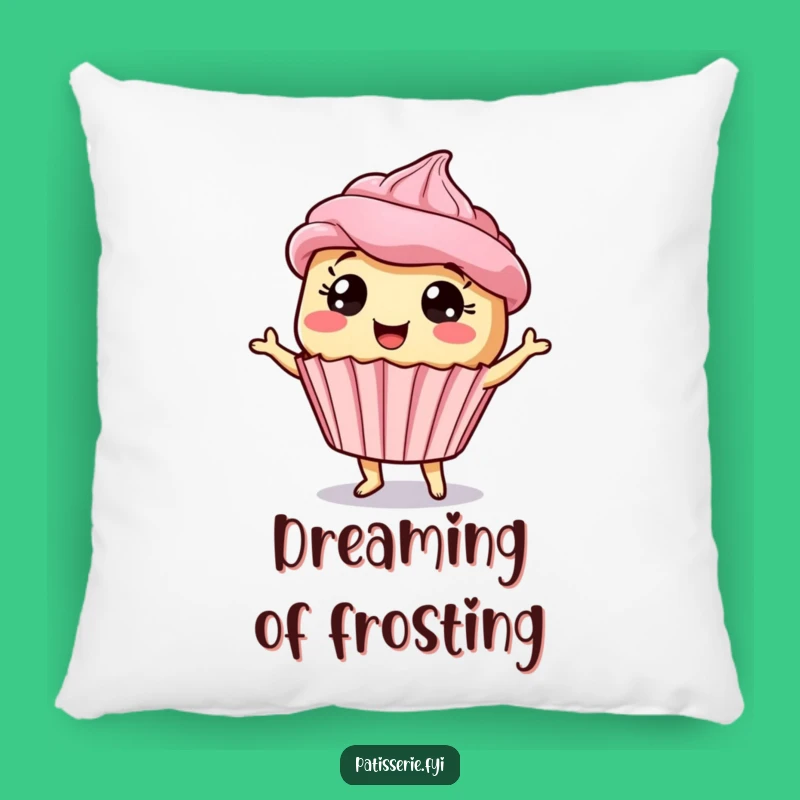 Funny Giddy Cupcake Pillow - Cozy Dancing Treat for Sweet Comfort & Funny Gift