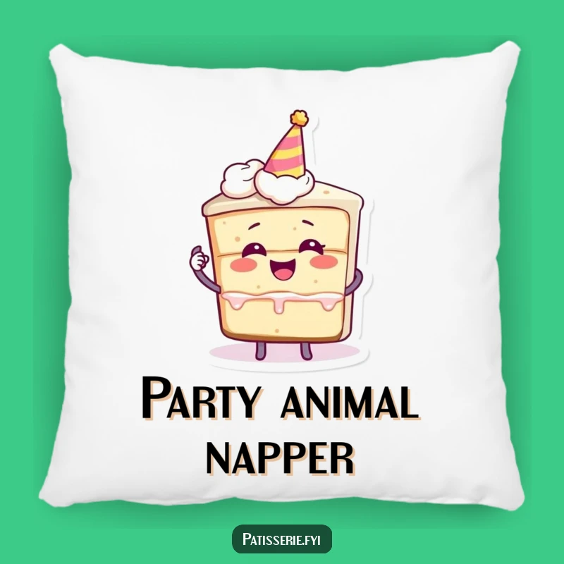 Funny Cake Giggle Pillow: Cozy Party Character for a Comfy Gift