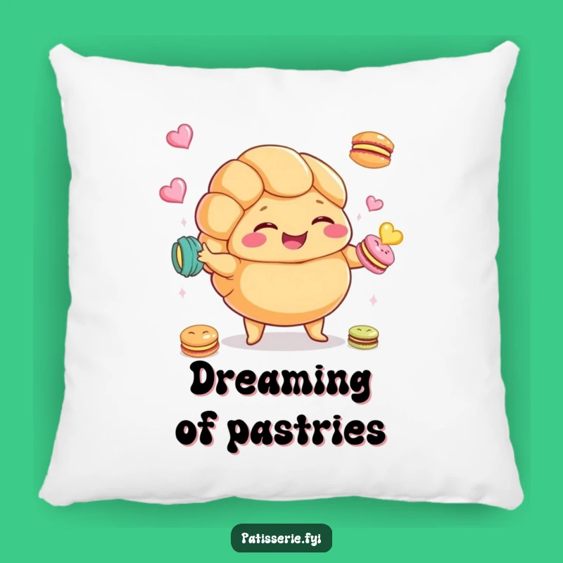 Funny Croissant Macaron Pillow: Cozy Comfort with a Sweet Touch