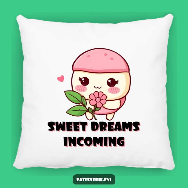 Funny Macaron Flower Pillow - Cozy Comfort with Sweet Humor