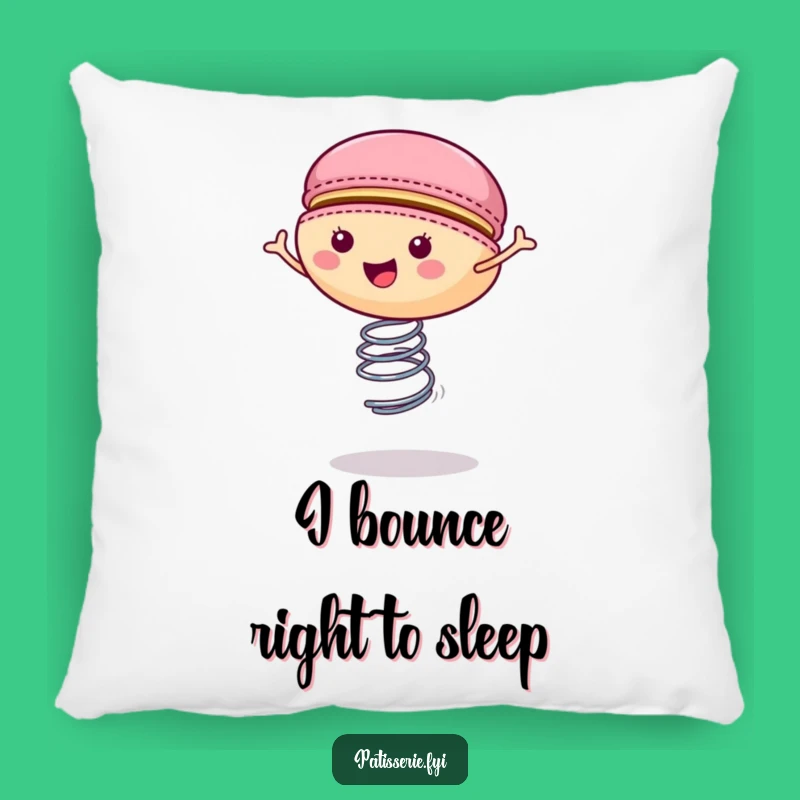 Funny Macaron Spring Pillow - Comfy & Cheerful Decor Gift