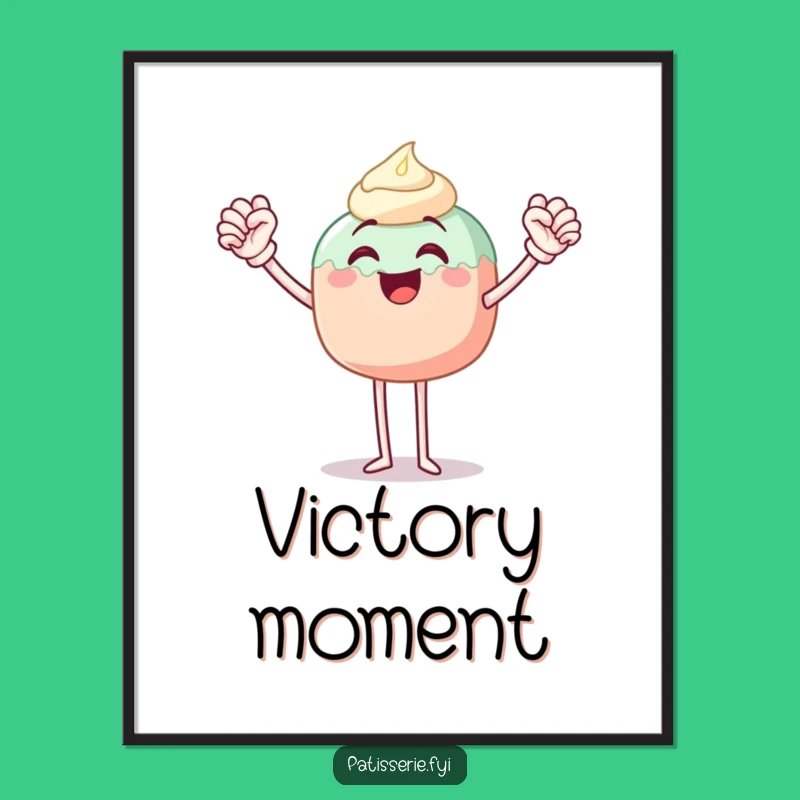 Funny Cake Pop Fist Pump Digital Art: Joyful Decor, Perfect Funny Gift