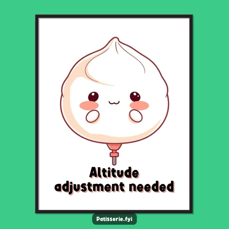 Funny Meringue Float Away Digital Art - Printable Cartoon Character Decor
