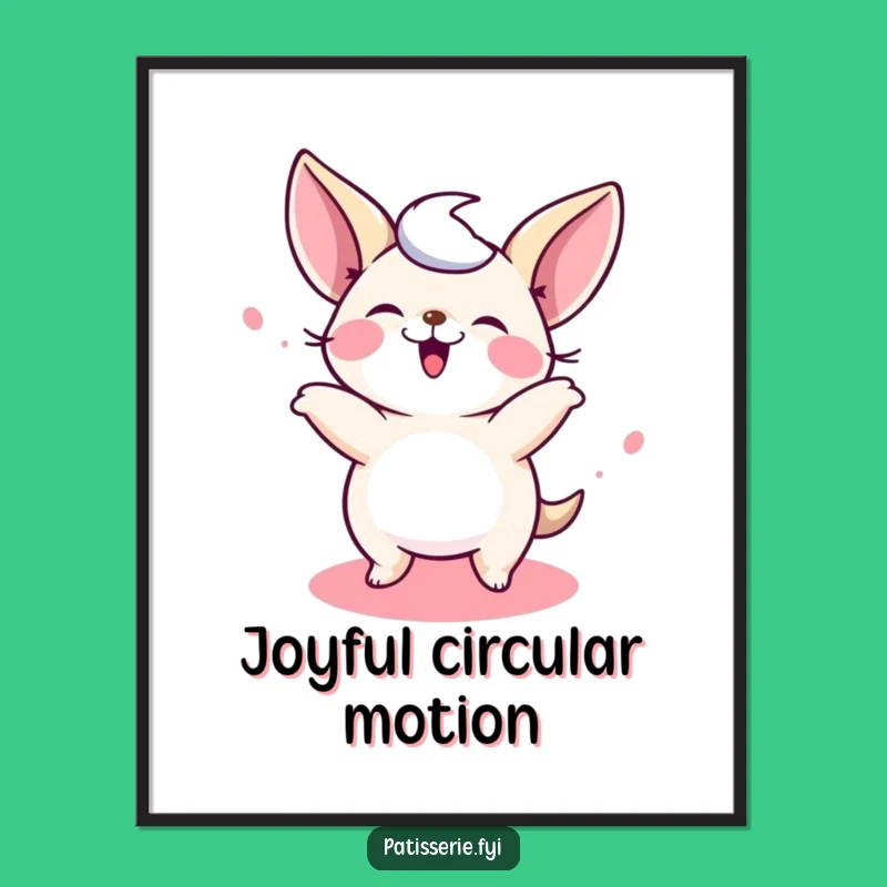 Funny Petit Four Digital Art - Giggling Sweet Treat Spin Design Gift