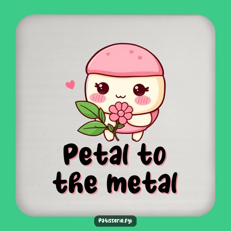 Funny Macaron Flower Coaster - Protect Surfaces with Sweet Charm