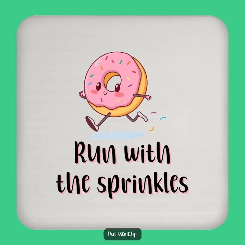 Funny Donut Coaster: Protect Tables, Fun Funny Gift