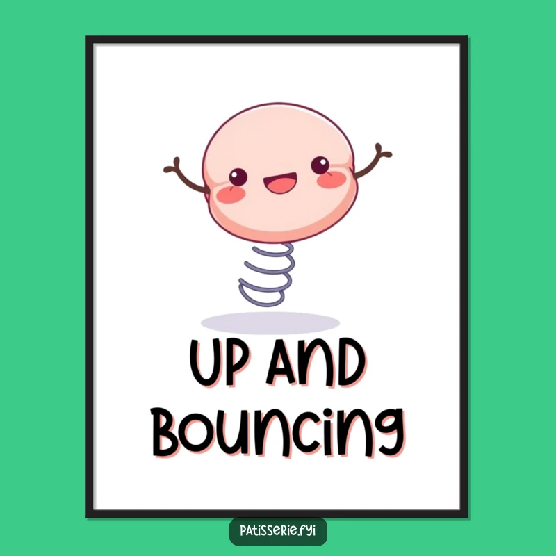 Funny Macaron Poster - Sweeten Your Walls with Bouncy Art