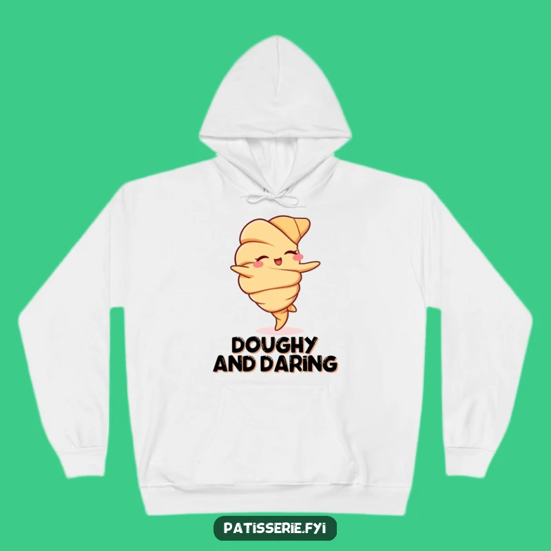 Funny Croissant Hoodie - Cozy Up with Charming Pastry Vibes