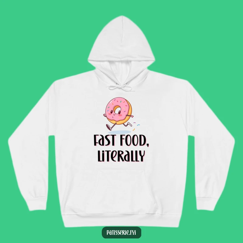 Funny Donut Hoodie: Cozy Runner Style, Warm Funny Gift