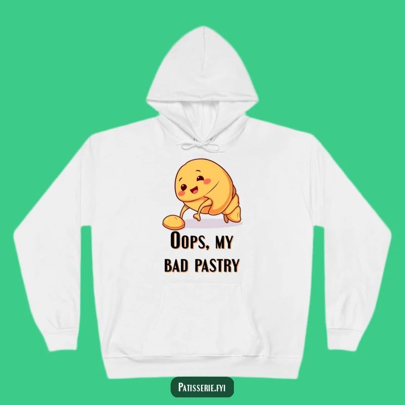 Funny Croissant Tripping Hoodie: Cozy Up with a Smiling Pastry Pal Gift