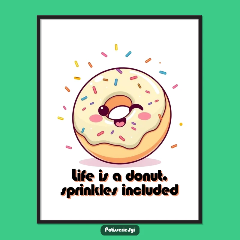 Free Printable Donut Art: Confetti Celebrations for Your Walls!