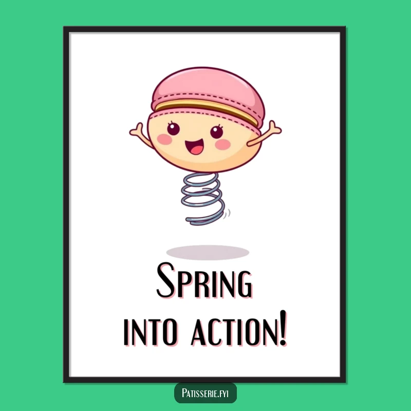 Free Printable Macaron Spring Wall Art: Funny Downloadable Decor for Sweet Spaces