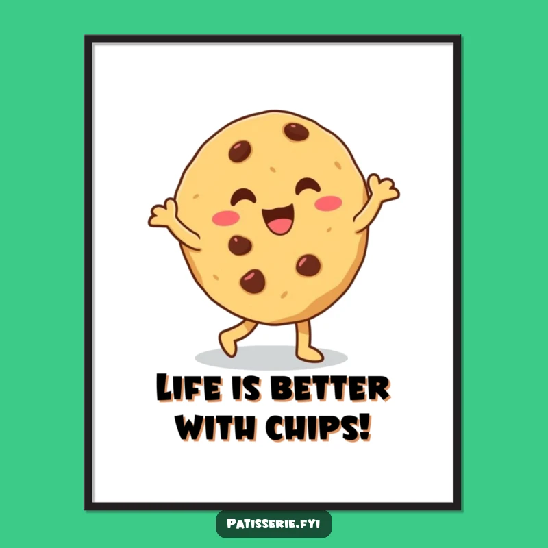 Free Printable Cookie Dance Wall Art: Funny Downloadable Decor for Kitchens