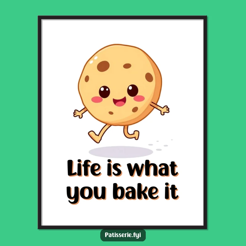 Free Printable Cookie Wall Art: Happy Skipper, Funny Downloadable Art for a Sweet Space