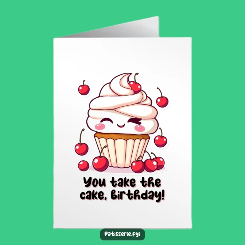 Free Printable Cupcake Birthday Card: Cute & Funny Downloadable Gift for Sweet Celebrations