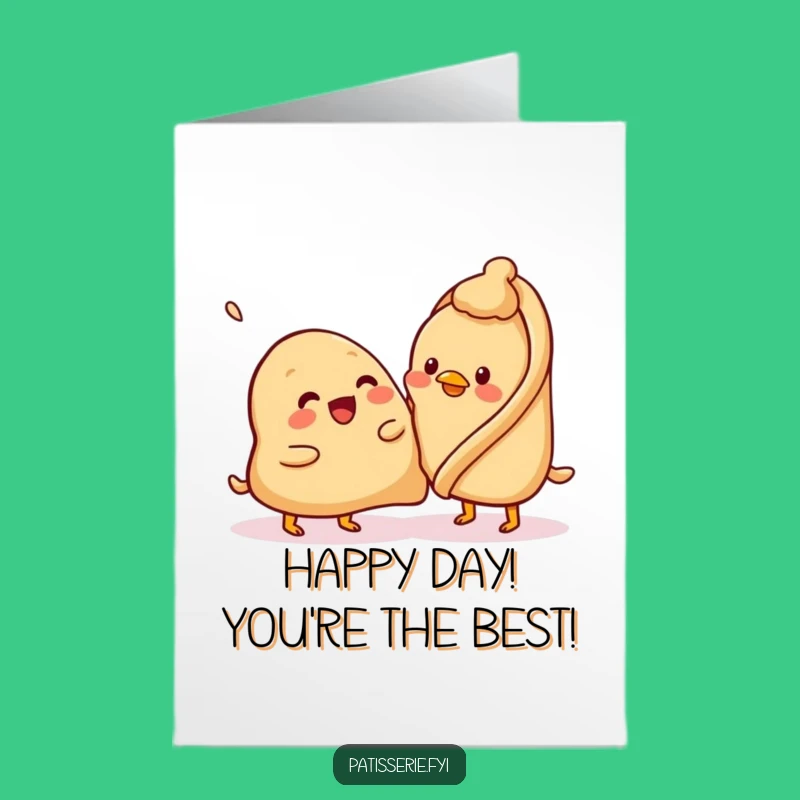 Free Printable Birthday Card: Samosa Pats Chickpea Funny Downloadable Gift