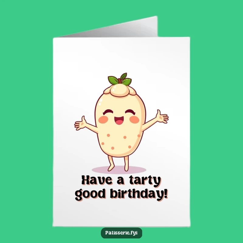 Free Printable Birthday Card: Giggling Tart's Dance, Your Funny Downloadable Gift