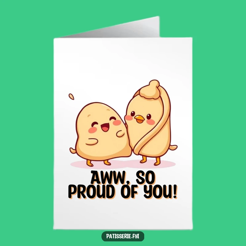 Free Printable Congrats Card: Samosa Pats Chickpea Funny Downloadable Gift