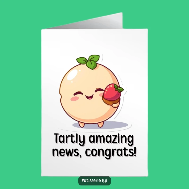 Free Printable Congrats Card: Macaron Cheers with Sweet Tart Treat