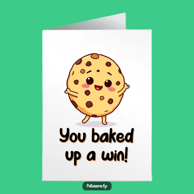Free Printable Congratulations Card: Giddy Cookie Celebration Downloadable Gift