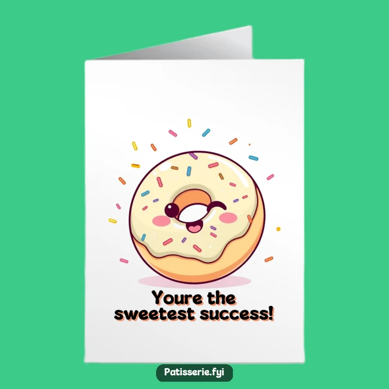 Free Printable Donut Congrats Card: Sprinkle Your Joy on Their Success!