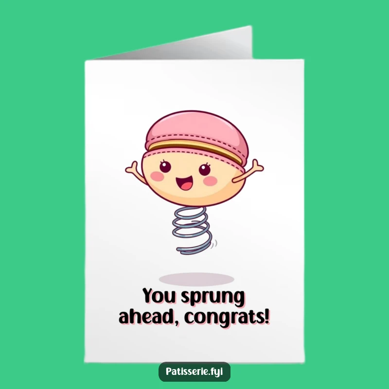Free Printable Macaron Spring Congrats Card: Hilarious Downloadable Achievement Gift