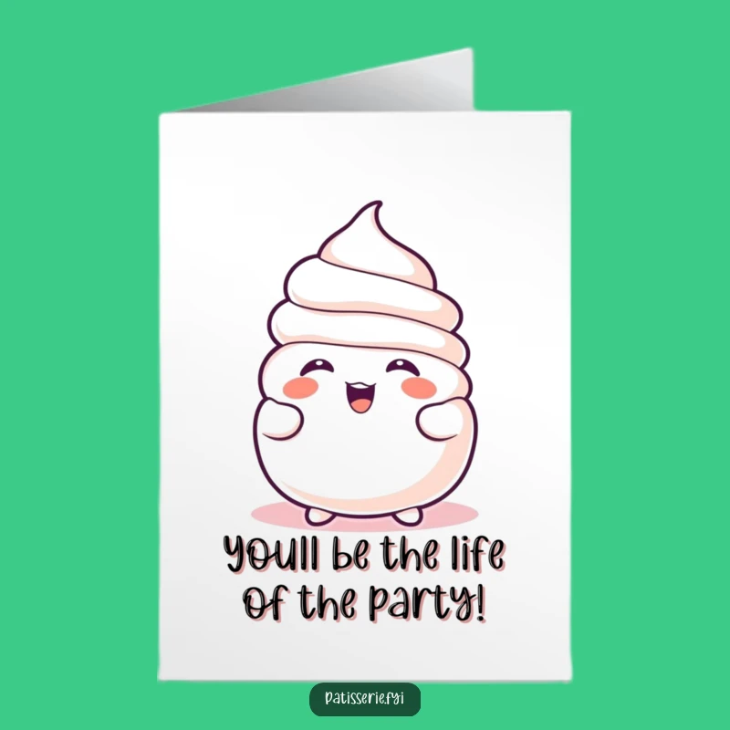 Free Printable Congrats Card: Giggling Meringue - Funny Downloadable Gift