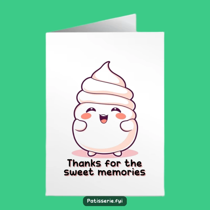 Free Printable Thank You Card: Mirthful Meringue - Funny Downloadable Gift