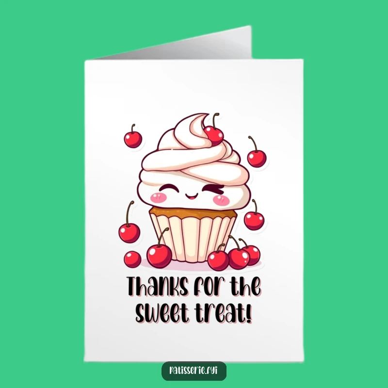 Free Printable Cupcake Thank You Card: Cute Downloadable Gift for Sweet Gratitude
