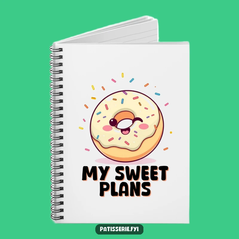 Funny Donut Notebook - Jot Down Ideas with Celebratory Flair
