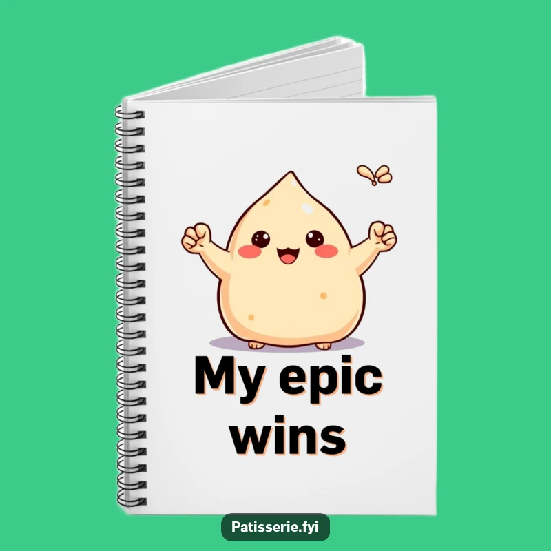 Funny Proud Samosa Notebook - Log Your Victories with Humor