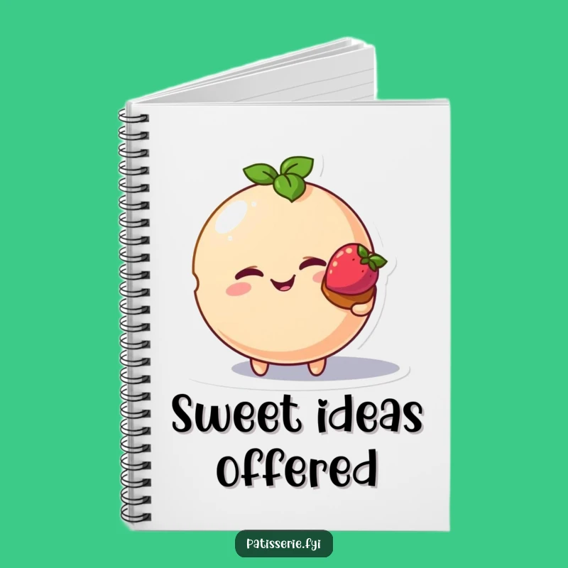 Funny Winking Macaron Notebook - Write Sweet Notes with Charm!