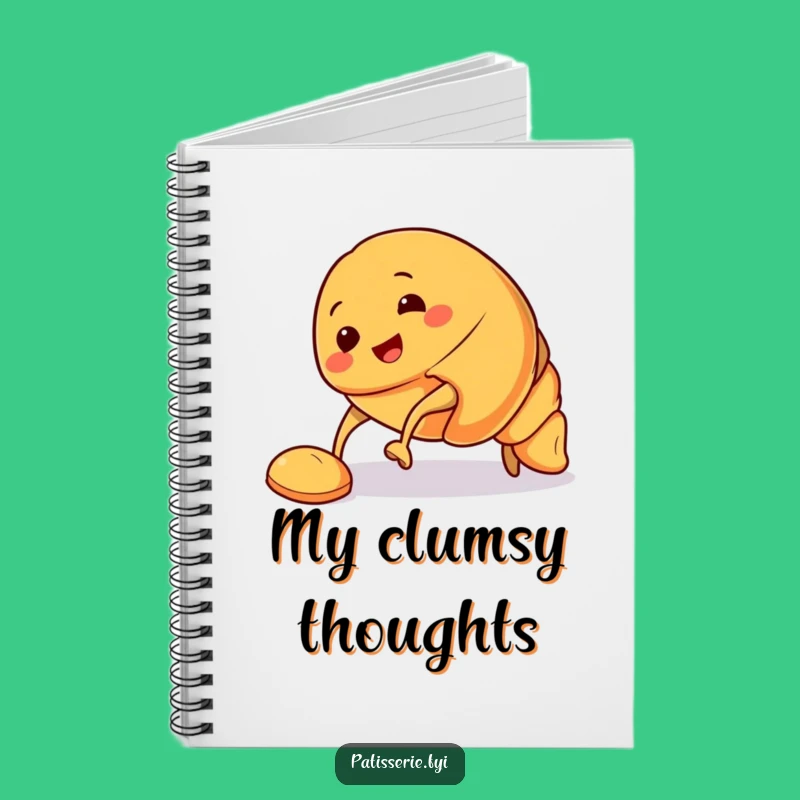 Funny Croissant Journal: Jot Down Ideas with a Smiling Pastry's Adventures Gift
