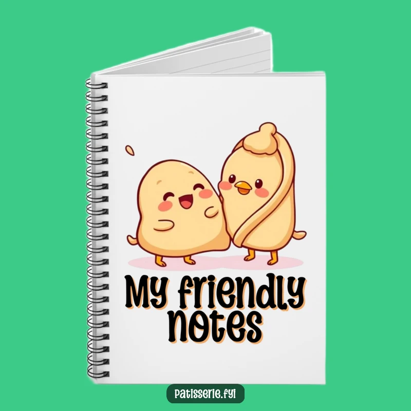 Funny Samosa Patting Notebook - Jot Down Notes with Charm