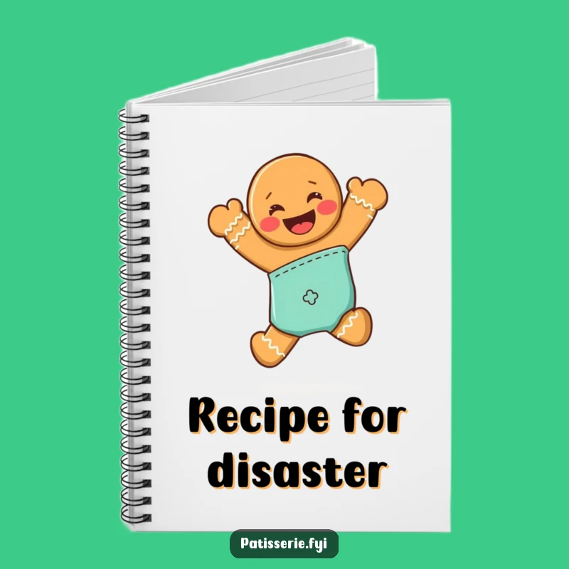 Funny Gingerbread Man Notebook - Joyful Baking Ideas, Ideal Funny Gift